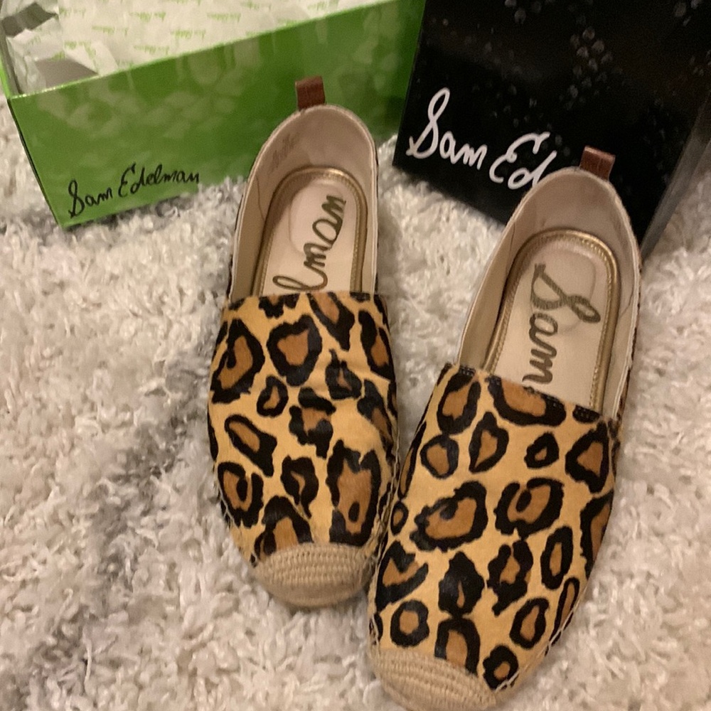 Sam Edelman Chloe leopard espadrille size 9